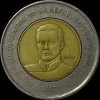 10 песо 2005 Доминиканская республика.