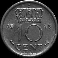 10 центов 1948 Нидерланды.