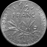 1/2 франка 1983 Франция.