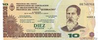 10 песо 2001 Аргентина. Провинция Чако.