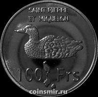 100 франков 2013 Сен-Пьер и Микелон. Утка.