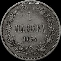 1 марка 1874  Русская Финляндия.
