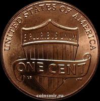 1 цент 2010 D США. Щит.