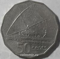 50 центов 1992 острова Фиджи.
