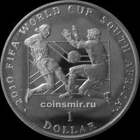 1 доллар 2010 Сьерра-Леоне. Чемпионат мира по футболу 2010. Южная Африка.