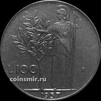 100 лир 1957 Италия.