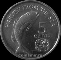 5 центов 1995 острова Фиджи. ФАО.
