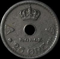 25 эре 1924 Норвегия.