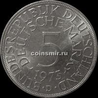 5 марок 1973 D Германия ФРГ.