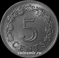 5 центов 1976 Мальта.
