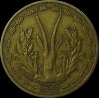 10 франков 1957 Того. Французская западная Африка.