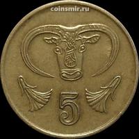 5 центов 1998 Кипр. Бык.