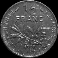 1/2 франка 1968 Франция.