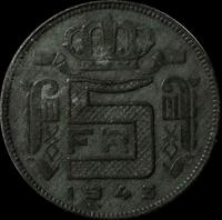 5 франков 1943 Бельгия. Belges.
