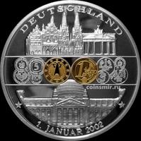 Жетон Германия. Введение наличных евро с 1 января 2002.