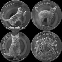 Набор из 3 монет 2016 остров Строма. Домашние кошки.