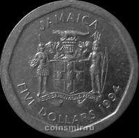 5 долларов 1994 Ямайка.