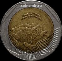500 песо 2014 Колумбия. Лягушка.