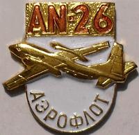 Значок AN-26. Аэрофлот.