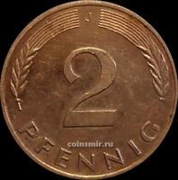 2 пфеннига 1995 J Германия (ФРГ).