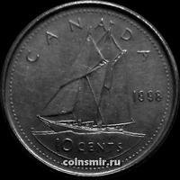 10 центов 1998 Канада. Парусник.