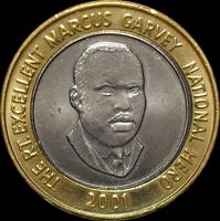 20 долларов 2001 Ямайка. UNC