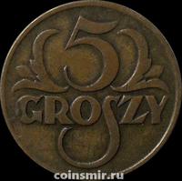 5 грошей 1923 Польша.