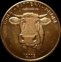 2 евроцента 2003 Швейцария. Корова. Европроба. Ceros.
