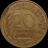 20 сантимов 1972 Франция.