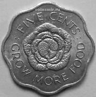 5 центов 1972 Сейшельские острова. ФАО.
