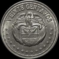 20 сентаво 1963 Колумбия.