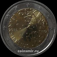 2 евро 2015 Финляндия. 150 лет со дня рождения Яна Сибелиуса.