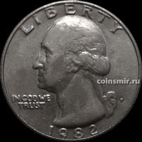 25 центов 1982 Р США. Джордж Вашингтон.