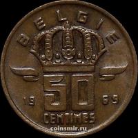 50 сантимов 1969 Бельгия. BELGIE.