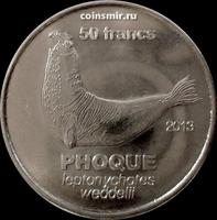 50 франков 2013 острова Кергелен. Морской слон.