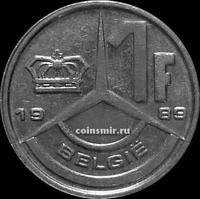1 франк 1989 Бельгия. BELGIE.