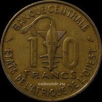 10 франков 1974 КФА BCEAO (Западная Африка).