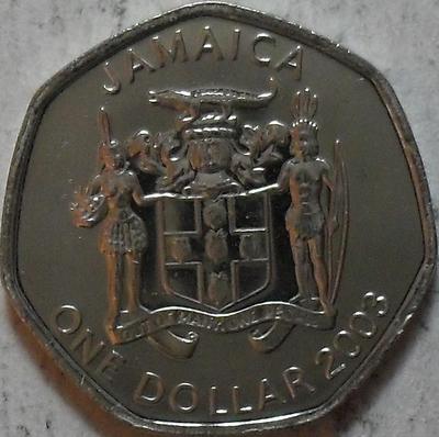 1 доллар 2003 Ямайка. Александр Бустаманте. (в наличии 2005 год)