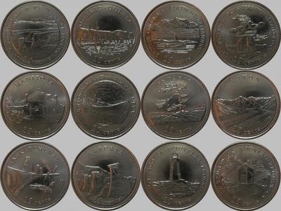 Набор из 12 монет 1992 Канада. Провинции Канады.