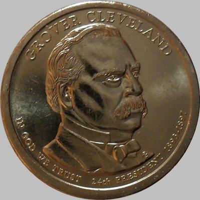 1 доллар 2012 D США. 24-й президент Гровер Кливленд. Второй срок.