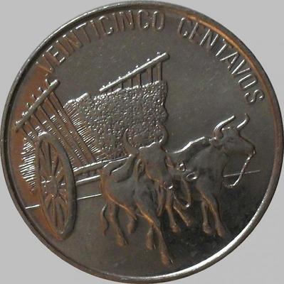 25 сентаво 1991 Доминиканская республика.