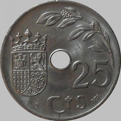 25 сантимов 1937 Испания.