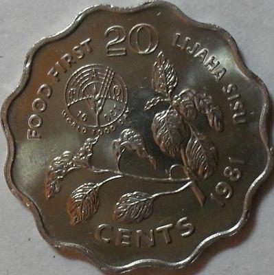 20 центов 1981 Свазиленд. ФАО.