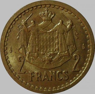 2 франка 1945 Монако.