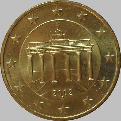 10 евроцентов 2002 А Германия.
