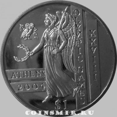 1 доллар 2003 Сьерра-Леоне. Олимпиада в Афинах 2004.