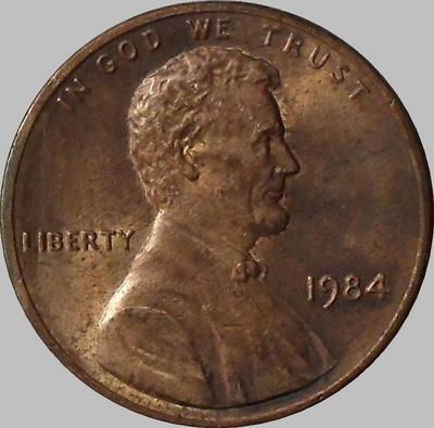 1 цент 1984 США.