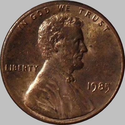 1 цент 1985 США.