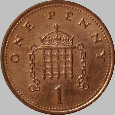 1 пенни 2002 Великобритания.