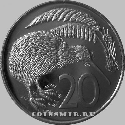 20 центов 1983 Новая Зеландия. Птица Киви.  